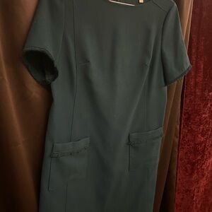 Ann Taylor Loft Emerald green dress